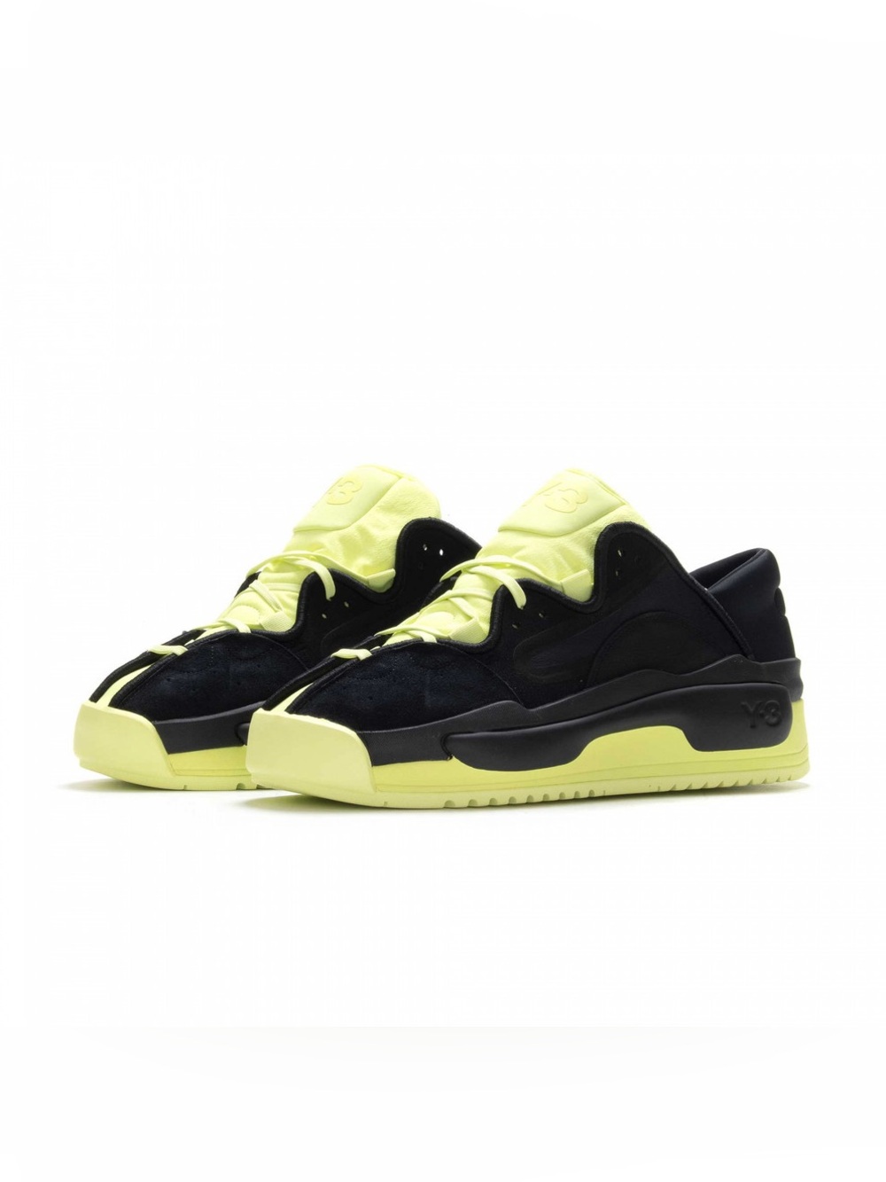 Y-3 Hokori II Black/ Semi Frozen Yellow Sneakers 4.5/36.5